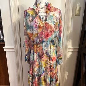 Zimmermann Colorful Geometric Print Maxi Dress